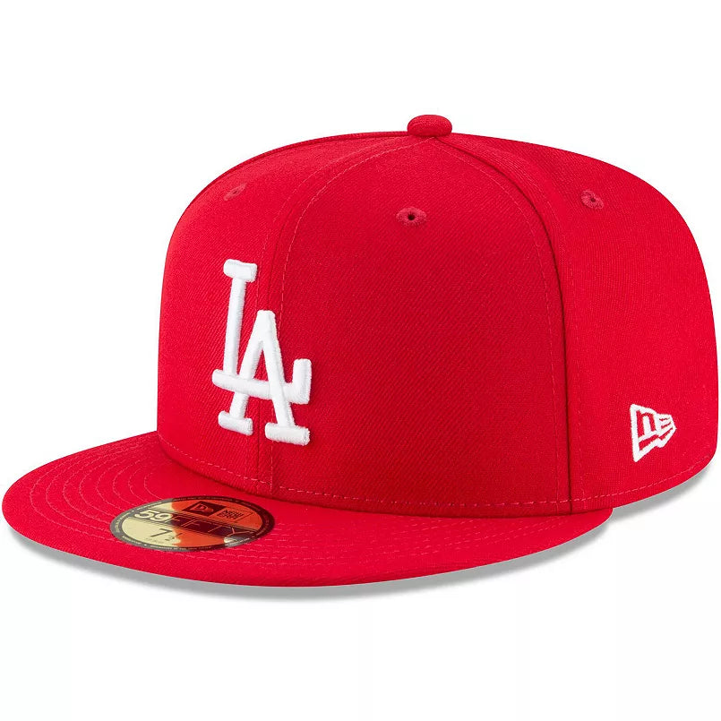 Los Angeles Dodgers New Era Red Fashion Color Basic 59FIFTY Fitted Hat