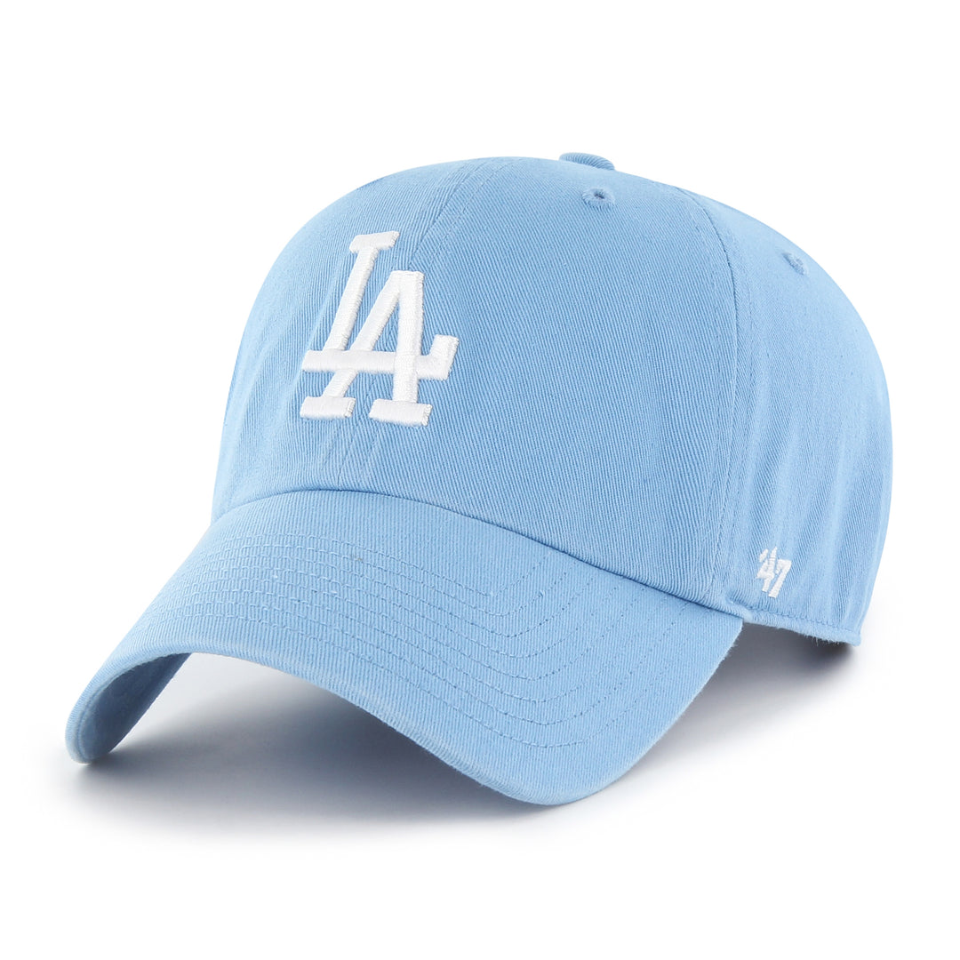 Los Angeles Dodgers 47 Brand Sky Baby Blue Clean Up Adjustable Dad Hat
