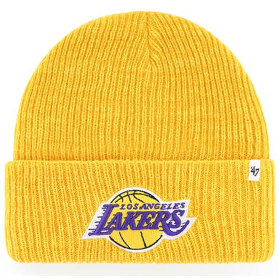 Los Angeles Lakers 47 Brand Gold Brain Freeze Cuffed Knit Hat