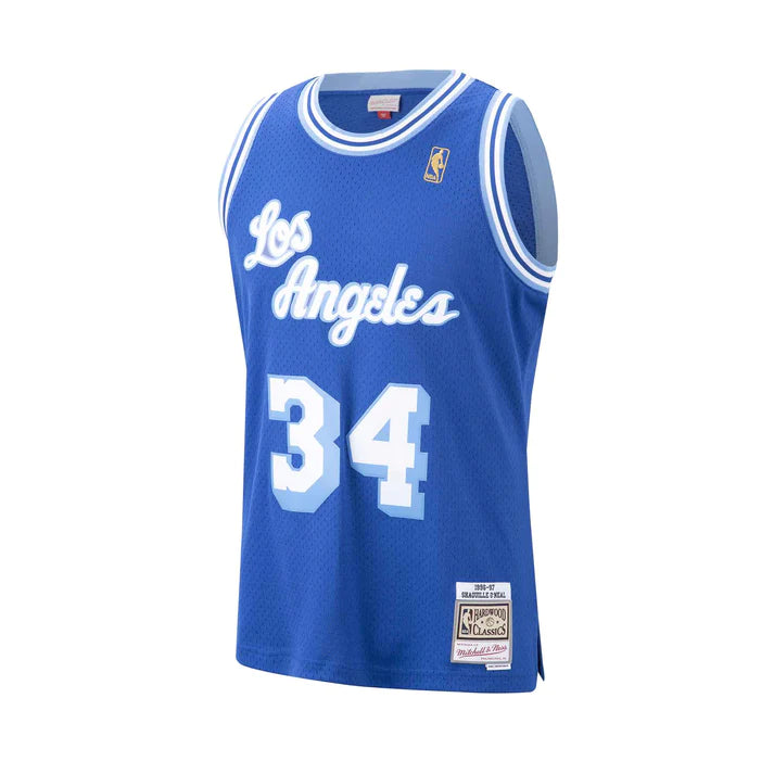 Los Angeles Lakers Mitchell & Ness Alternate 1996 97 Shaquille O'neal #34 Swingman Jersey