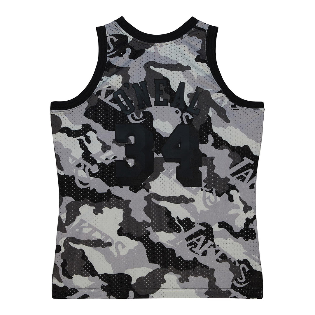 Los Angeles Lakers Mitchell & Ness Ghost Black Camo Swingman Shaquille O'Neal #34 1996-97 Jersey