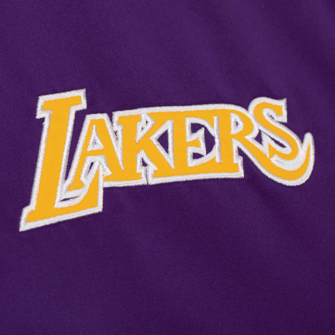 Los Angeles Lakers Mitchell & Ness Purple Heavyweight Satin Jacket Los Angeles Lakers
