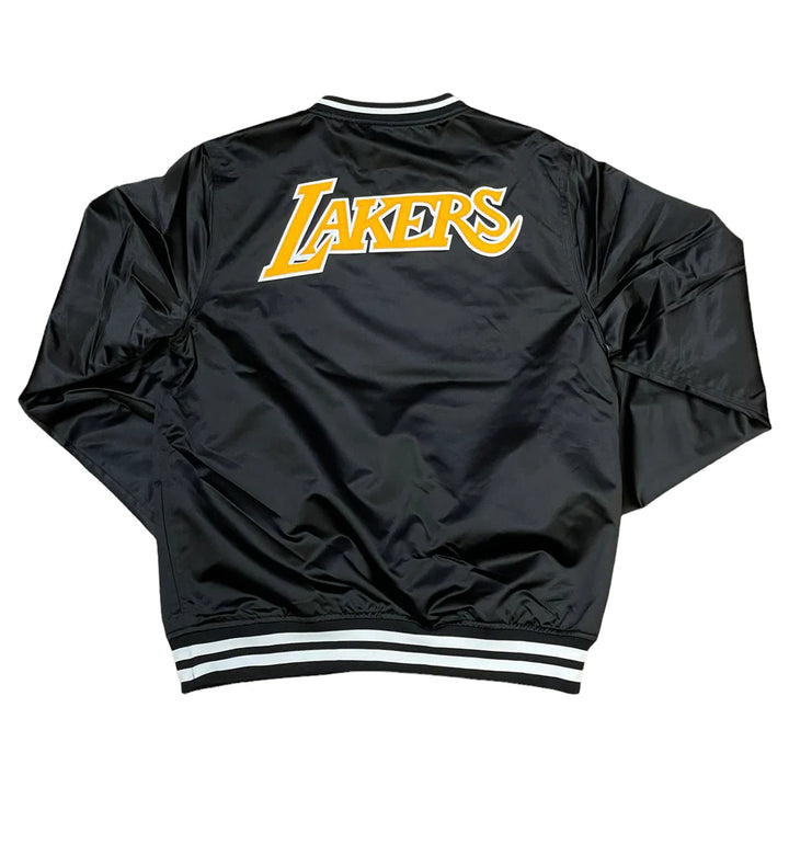 Los Angeles Lakers Mitchell & Ness Satin V-Neck Pullover Windbreaker