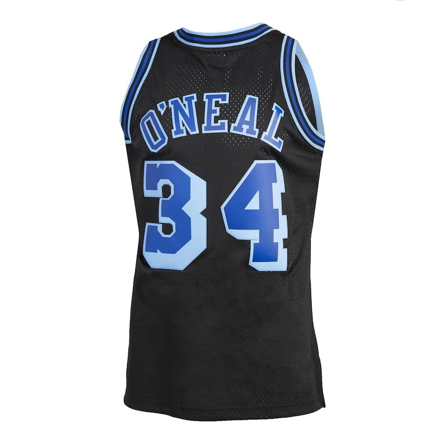 Los Angeles Lakers Mitchell & Ness Shaquille O'Neal Black #34 1996-97 Hardwood Classics Reload 2.0 Swingman Jersey