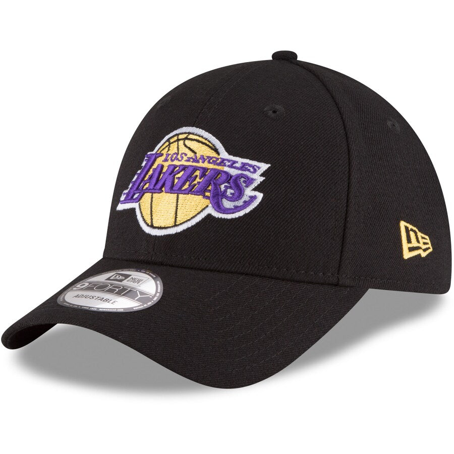 Los Angeles Lakers New Era Black Official Team Color The League 9FORTY Adjustable Hat
