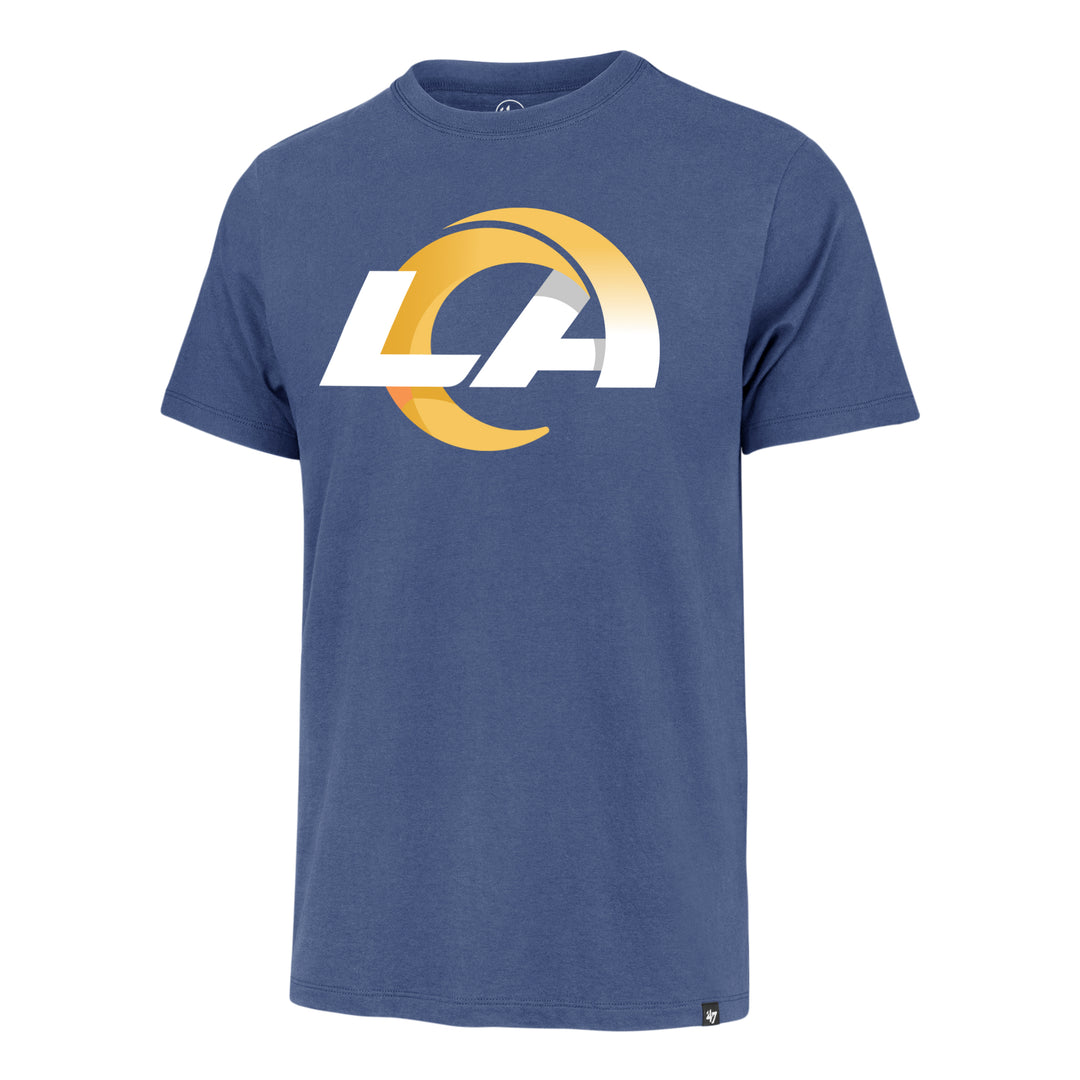 Los Angeles Rams 47 Brand Blue Imprint Super Rival Tee