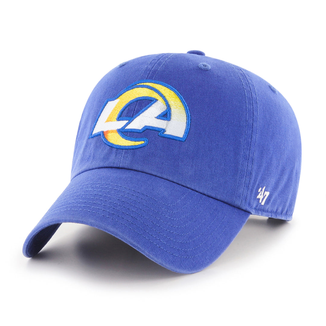 Los Angeles Rams 47 Brand Royal Blue Clean Up Adjustable Dad Hat