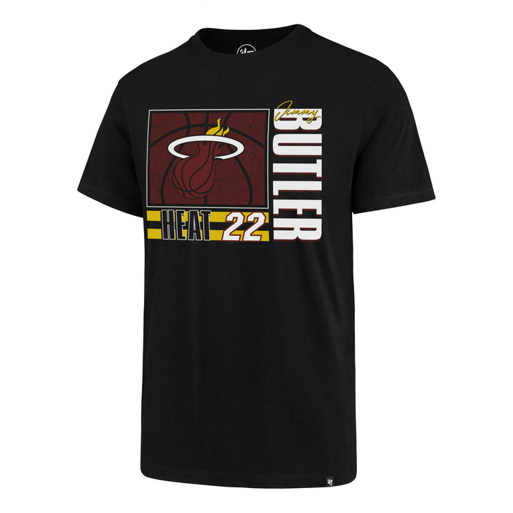 Miami Heat 47 Brand Jimmy Butler #22 Black Super Rival T-Shirt