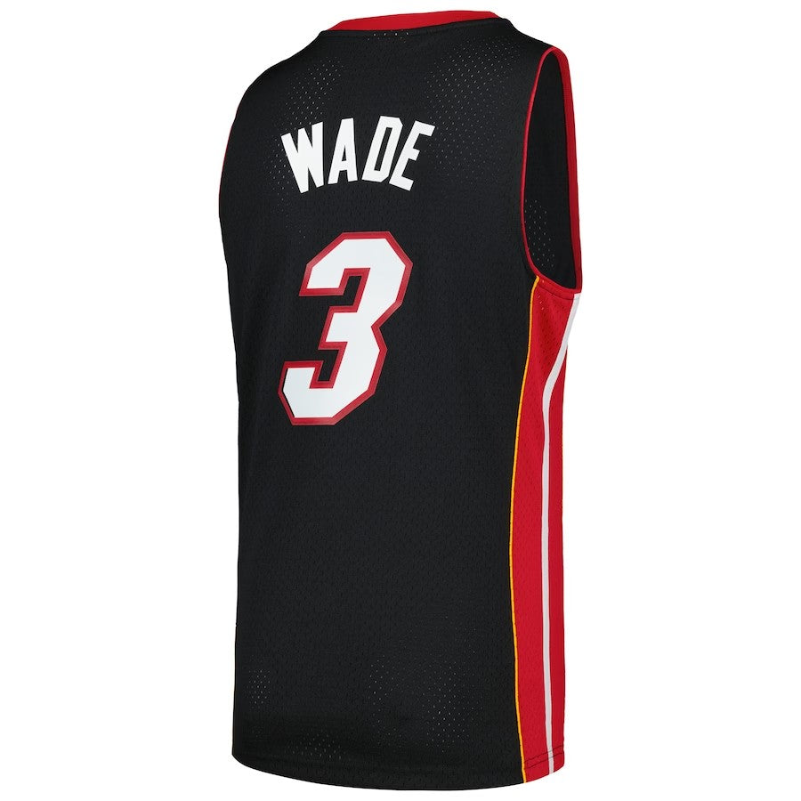 Miami Heat Mitchell & Ness Dwyane Wade #3 Hardwood Classics Swingman 2012-13 Jersey - Black