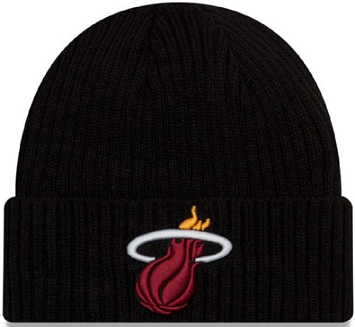 Miami Heat New Era Core Classic Knit Hat Black