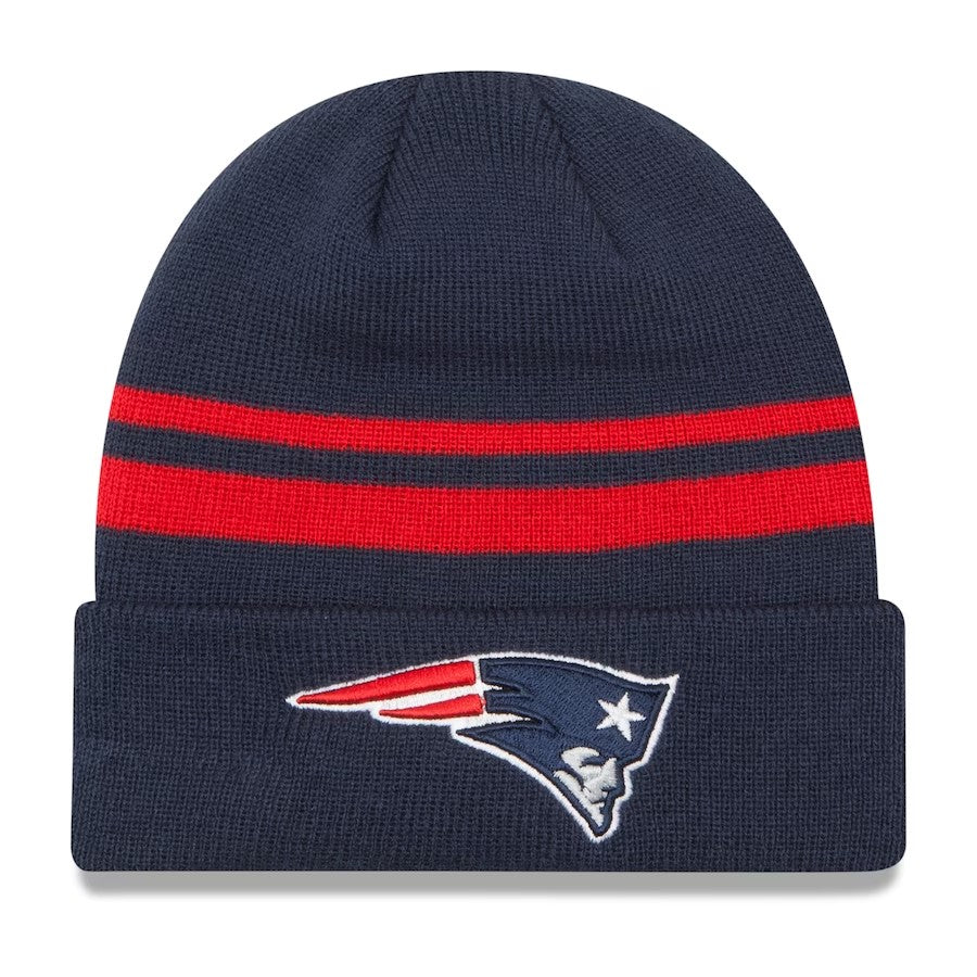 New England Patriots New Era Navy Team Logo Cuffed Knit Hat