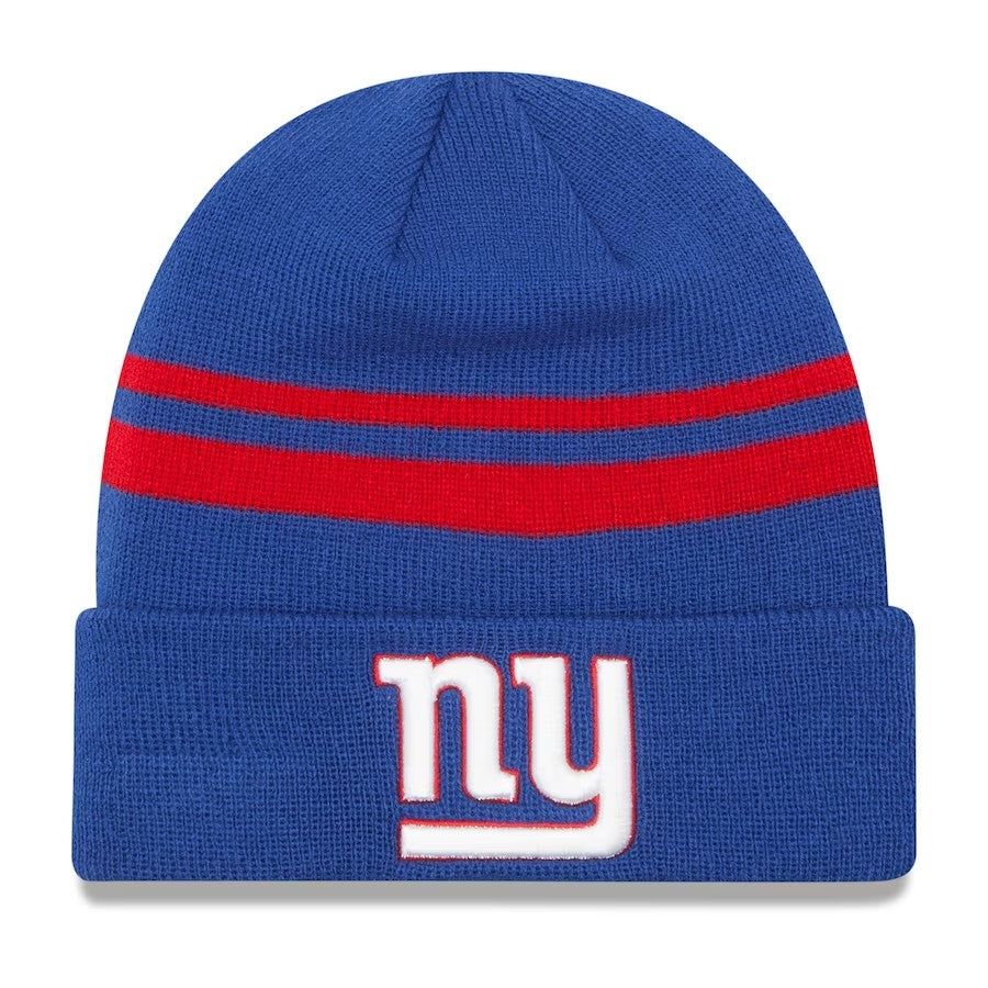 New York Giants New Era Team Logo Cuffed Knit Hat - Royal