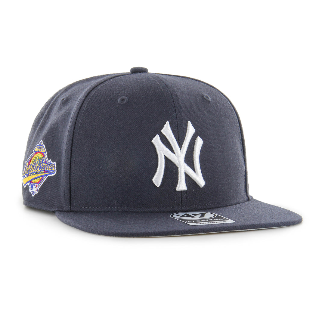 New York Yankees 47 Brand 1996 World Series Sure Shot Captain Snapback Hat Navy