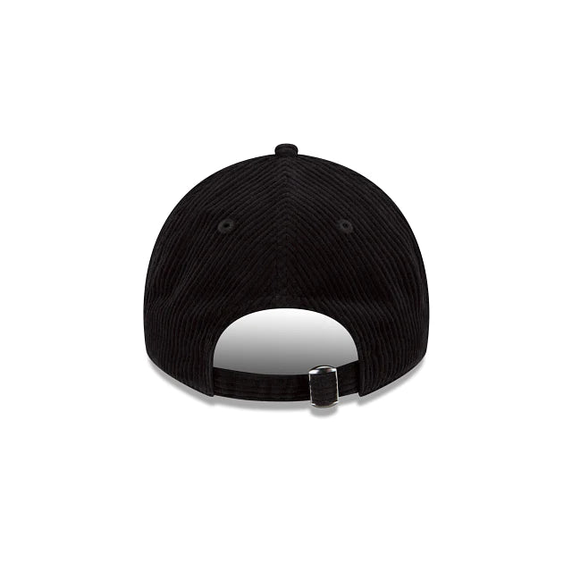 New York Yankees New Era 9TWENTY Black Corduroy Strapback Hat