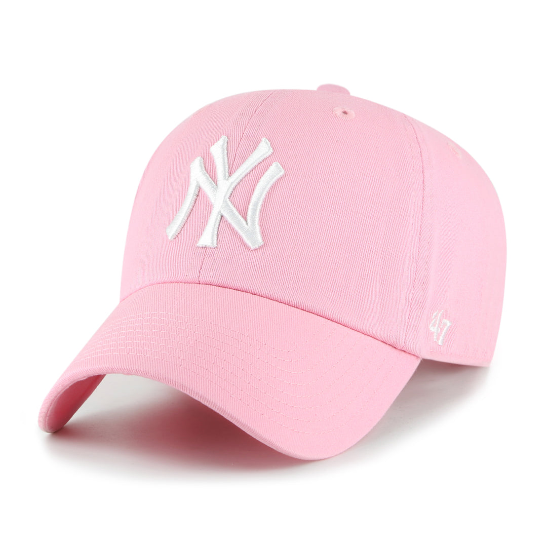 New York Yankees 47 Brand Rose Pink Clean Up Adjustable Dad Hat