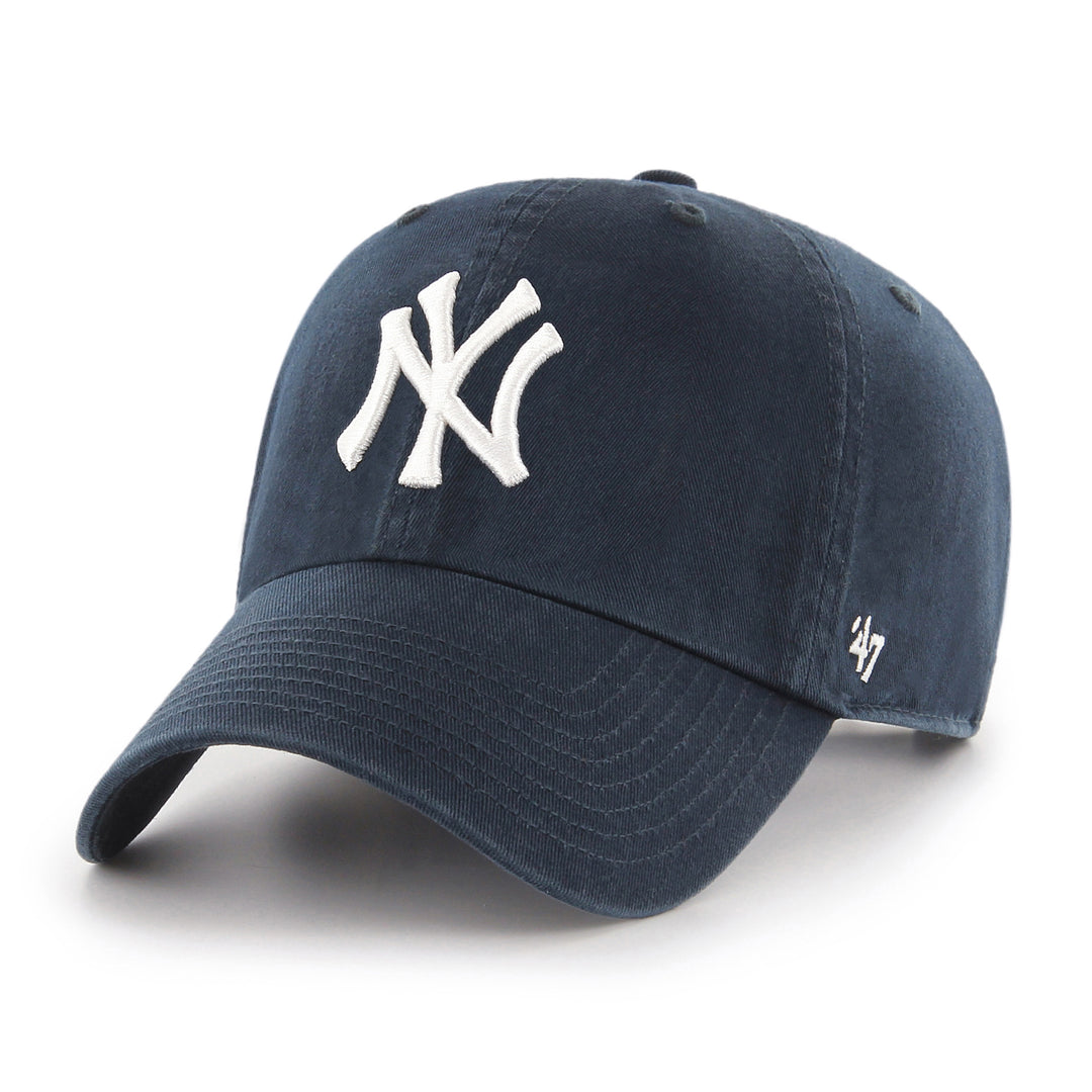 New York Yankees '47 Brand Navy Basic Logo Clean Up Home Adjustable Hat