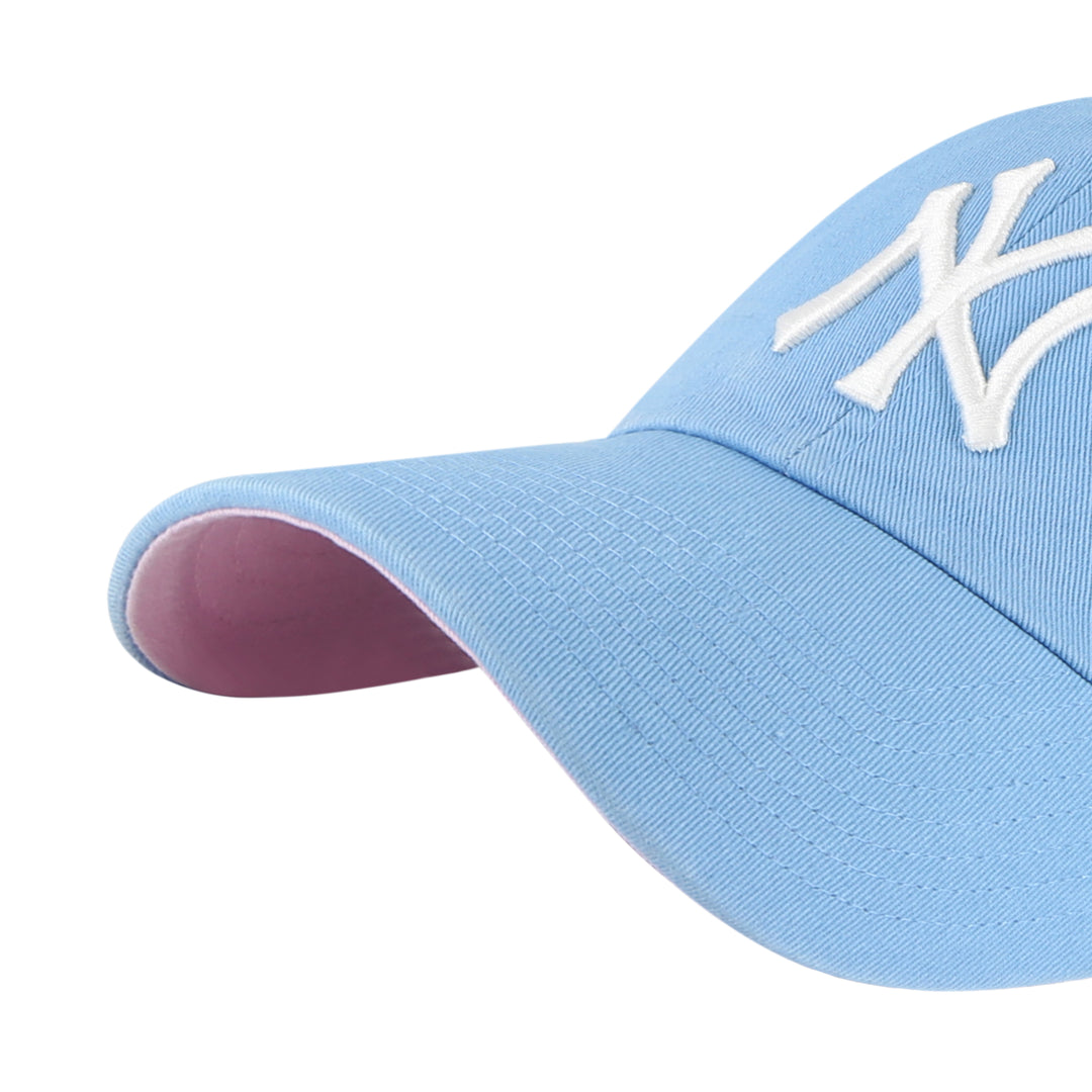 New York Yankees '47 Light Blue Fashion Color Undervisor Ballpark Clean Up Adjustable Hat