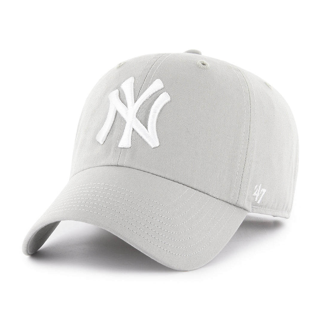 New York Yankees 47 Brand Grey Clean Up Adjustable Dad Hat