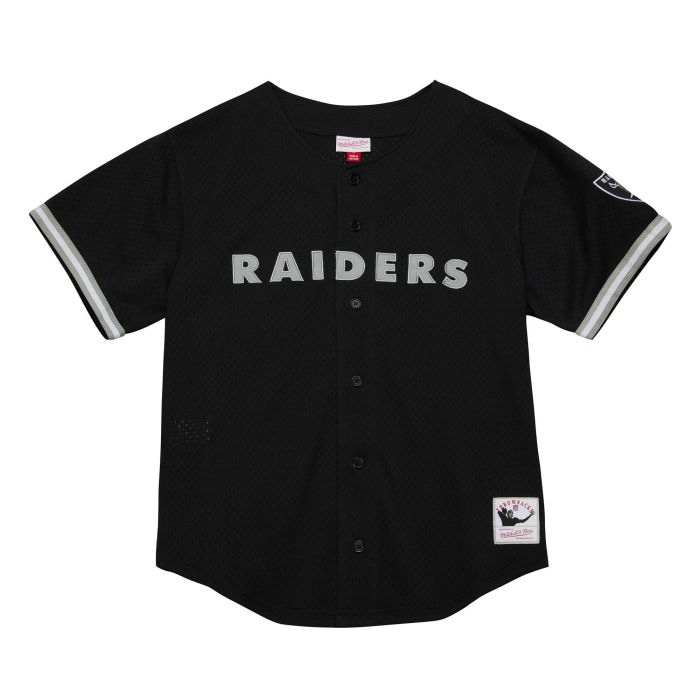 Las Vegas Raiders Mitchell & Ness NFL On The Clock Mesh Button Front Raiders