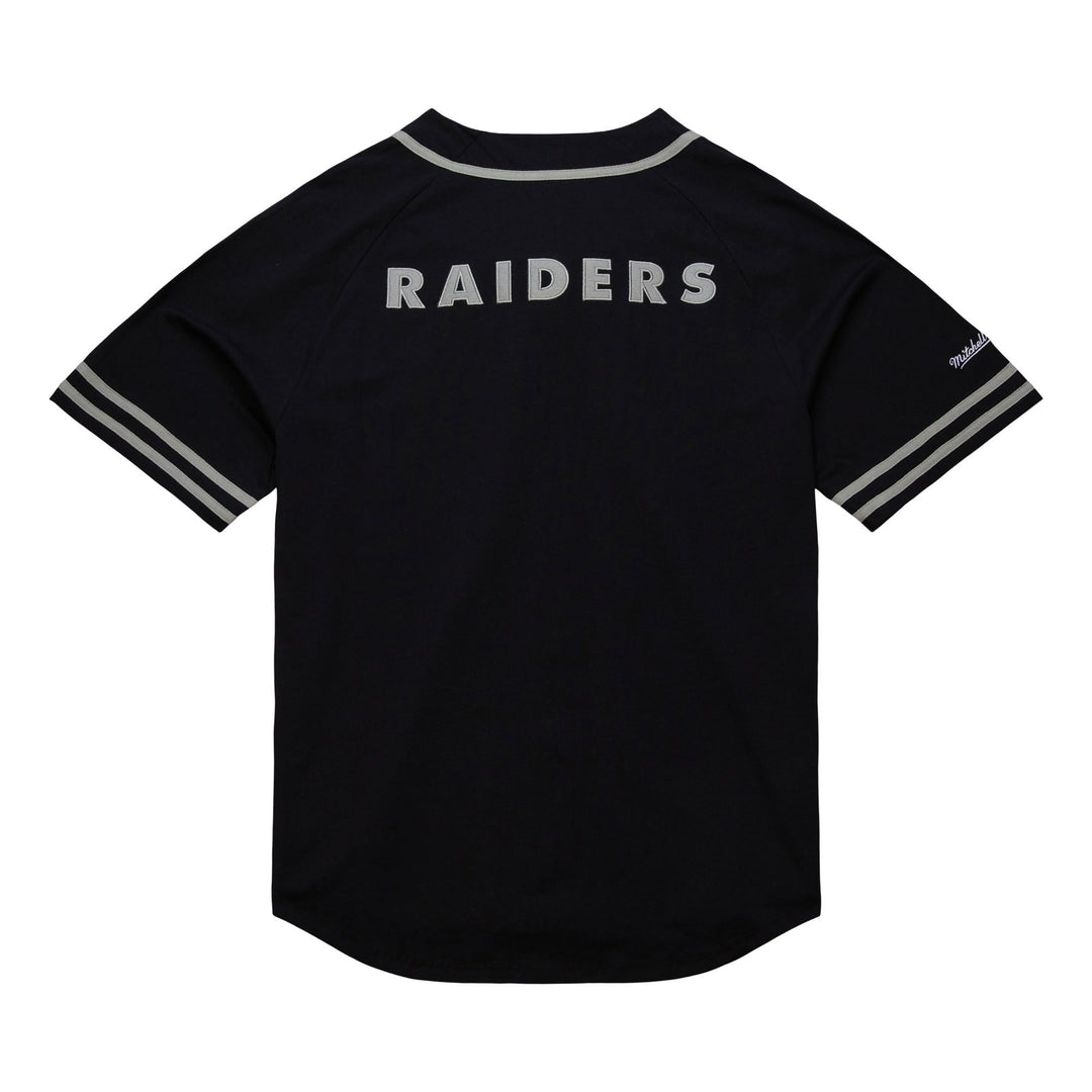 Oakland Raiders Mitchell & Ness Fashion Cotton Button Front Vintage Logo
