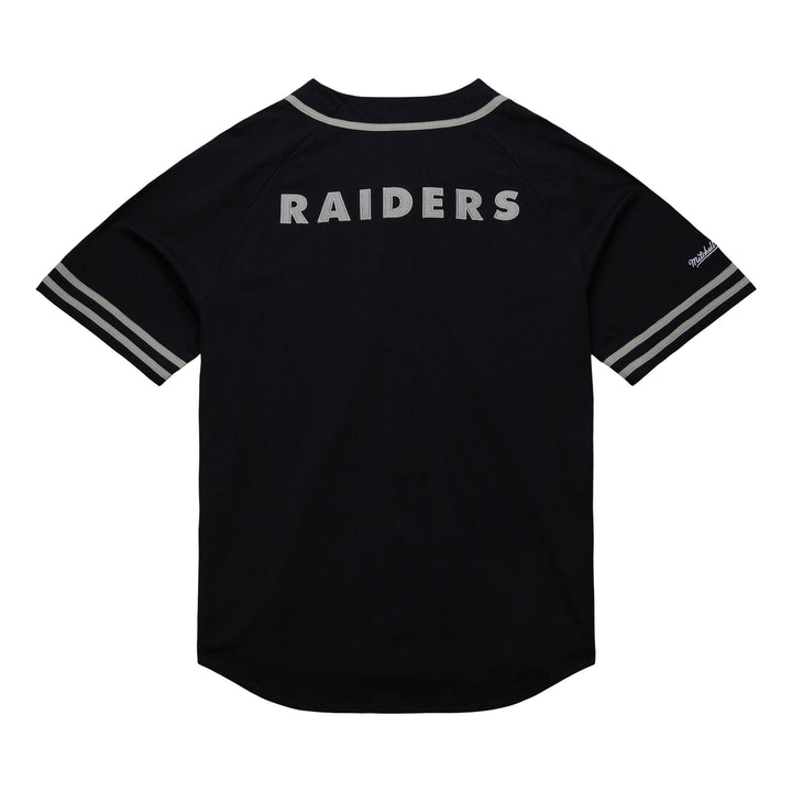 Oakland Raiders Mitchell & Ness Fashion Cotton Button Front Vintage Logo