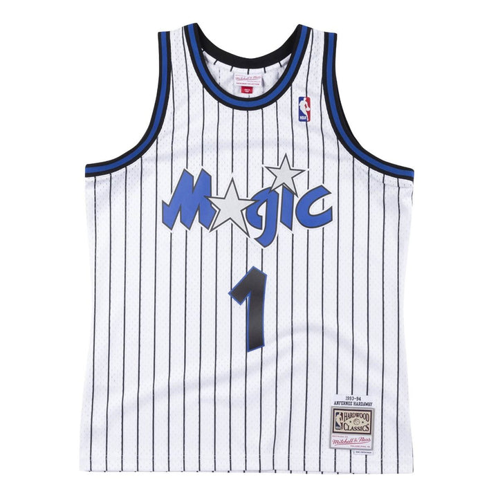 Orlando Magic Mitchell & Ness Anfernee Hardaway #1 1993-94 White Swingman Jersey