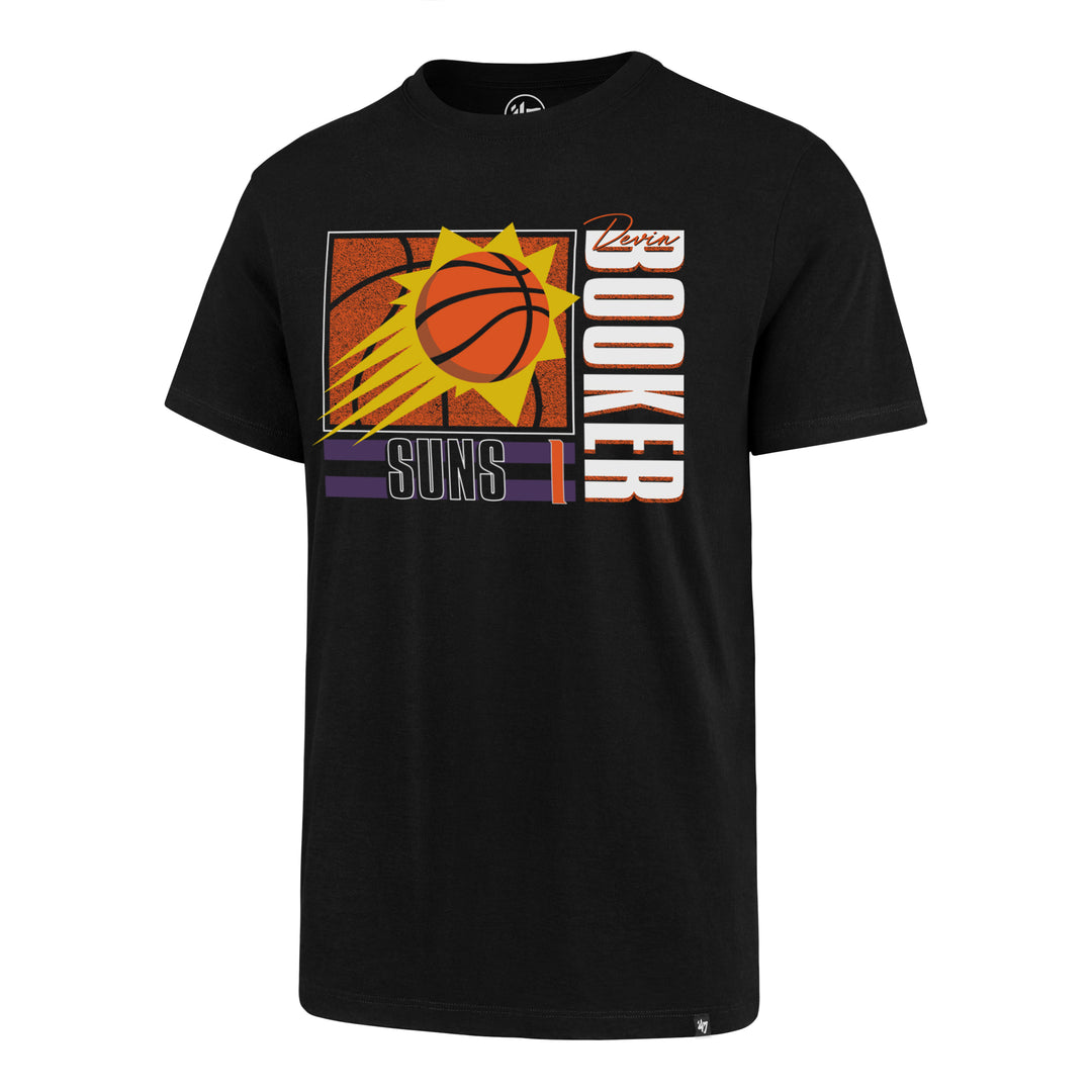 Phoenix Suns 47 Brand Devin Booker #1 Black Super Rival T-Shirt