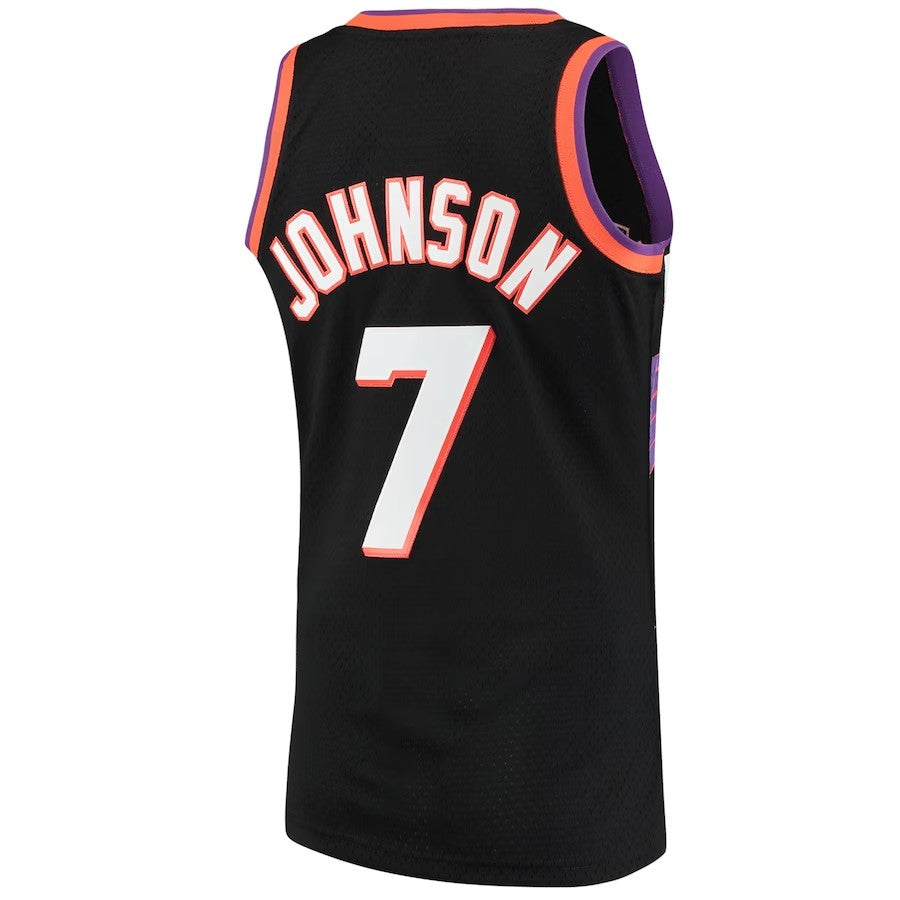 Phoenix Suns Mitchell & Ness Kevin Johnson #7 Black Hardwood Classics Swingman 1996-97 Jersey