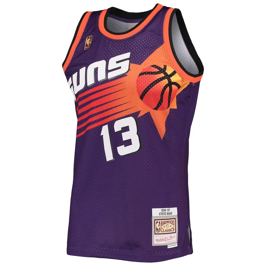 Phoenix Suns Mitchell & Ness Steve Nash #13 Purple 1996-97 Hardwood Classics Swingman Jersey