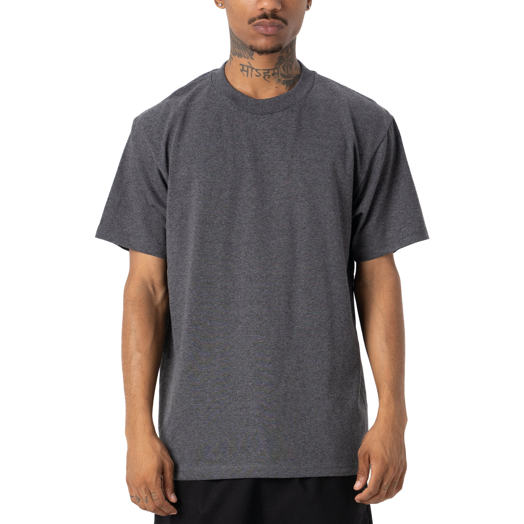 Pro Club Men's Comfort Cotton Short Sleeve T-Shirt Charcoal Gray