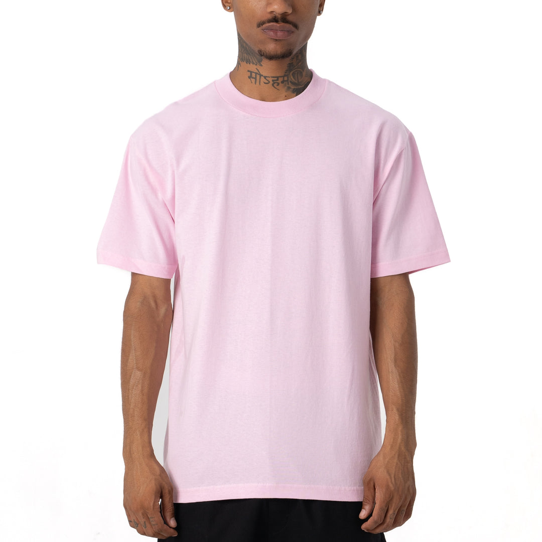 Pro Club Men's Comfort Cotton Short Sleeve T-Shirt Light Pink
