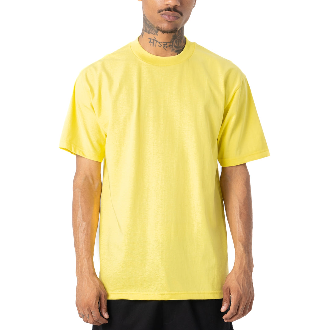 Pro Club Men's Comfort Cotton Short Sleeve T-Shirt Yellow