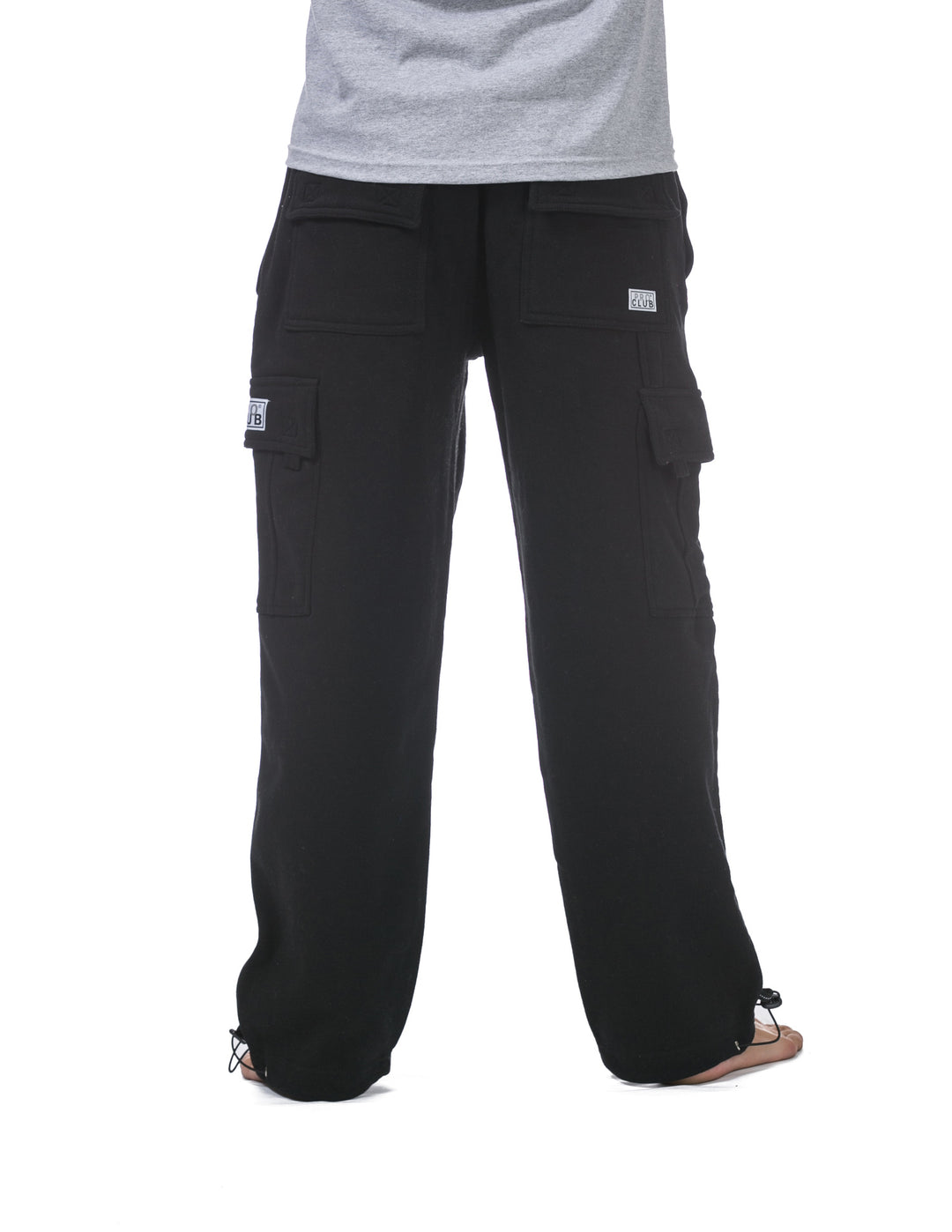 Pro Club Men's Heavyweight Fleece Cargo Pants Black