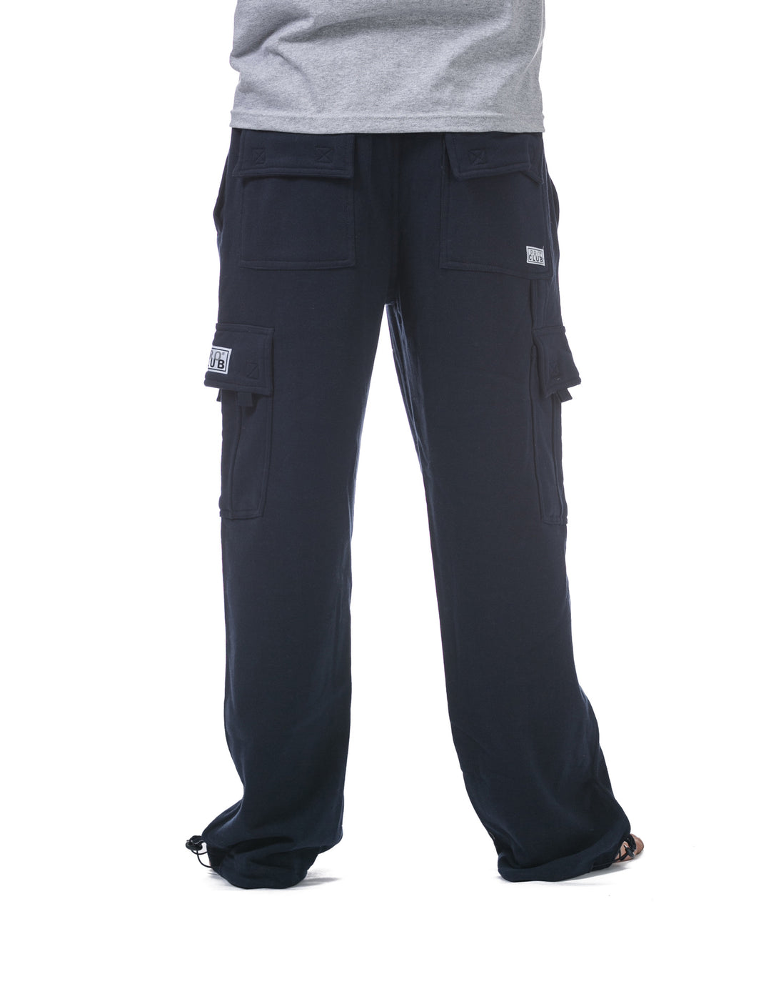 Pro Club Men's Heavyweight Fleece Cargo Pants Navy