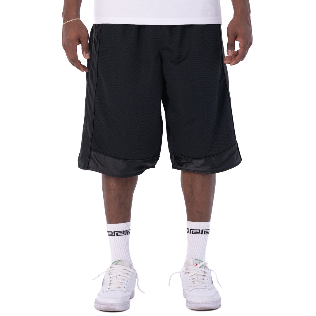 Pro Club Men's Heavyweight Mesh Basketball Shorts Black