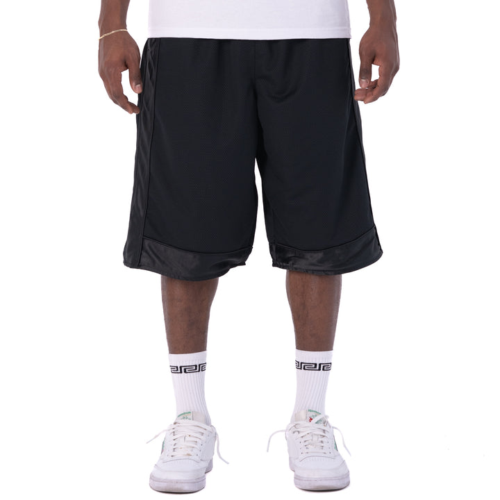 Pro Club Men's Heavyweight Mesh Basketball Shorts Black