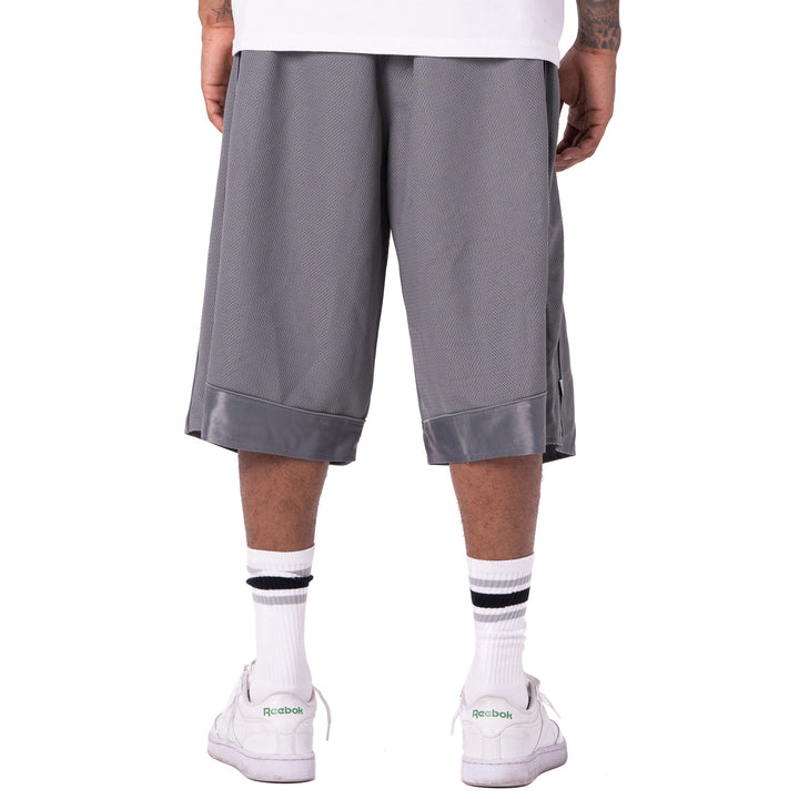 Pro Club Men's Heavyweight Mesh Basketball Shorts Gray