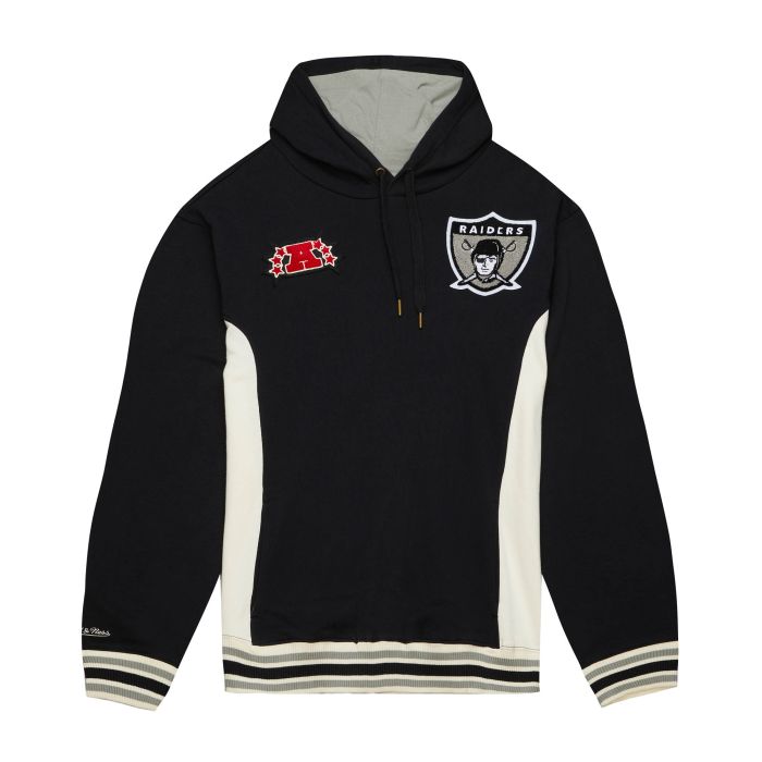 Raiders Mitchell & Ness Black Team Legacy French Terry Hoodie