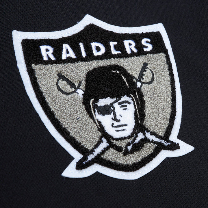 Raiders Mitchell & Ness Black Team Legacy French Terry Hoodie
