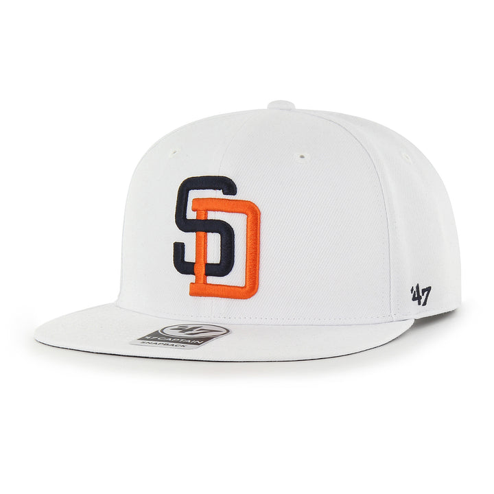 San Diego Padres 47 Brand  1992 All Star Game Cooperstown Sure Shot Under Captain White Snapback Hat