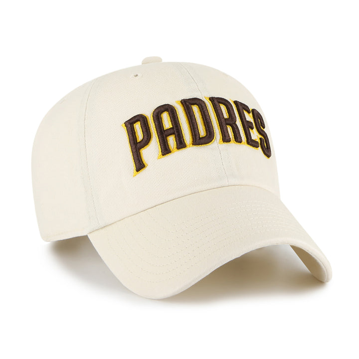 San Diego Padres 47 Brand Script Clean Up Natural Hat