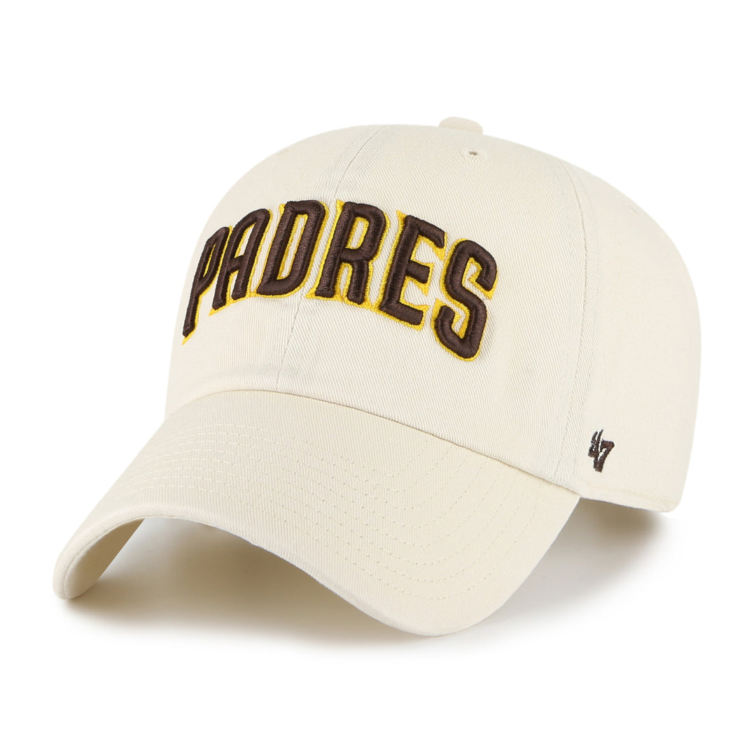 EXCLUSIVE San Diego Padres 47 Brand Script Clean Up Natural Hat
