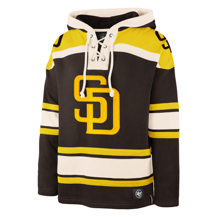 San Diego Padres 47 Brand Superior Lacer Hoodie Brown