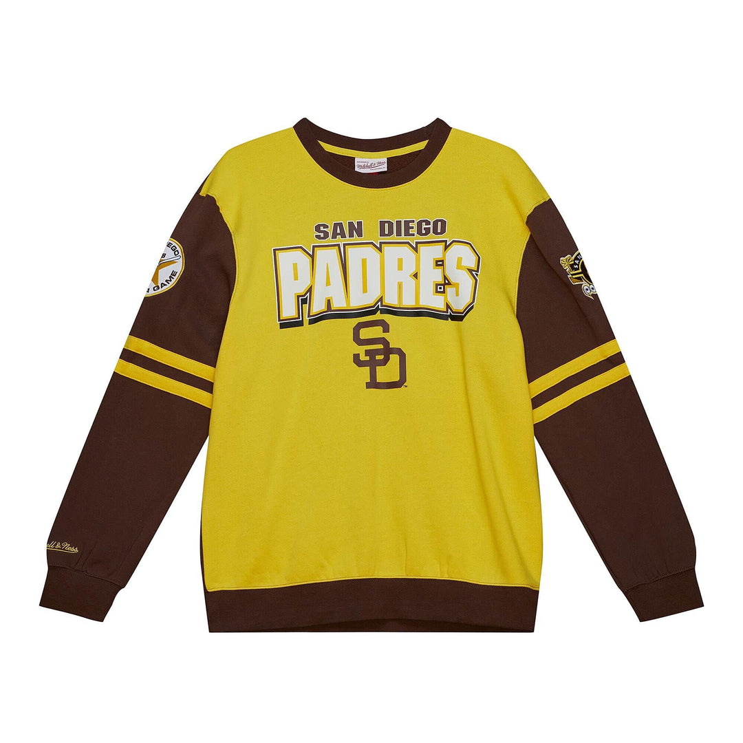 San Diego Padres Mitchell & Ness All Over Crew 2.0