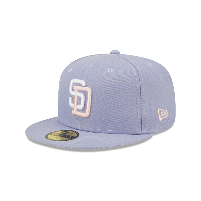 San Diego Padres New Era 50th Anniversary Patch Lavender 59FIFTY Fitted Hat