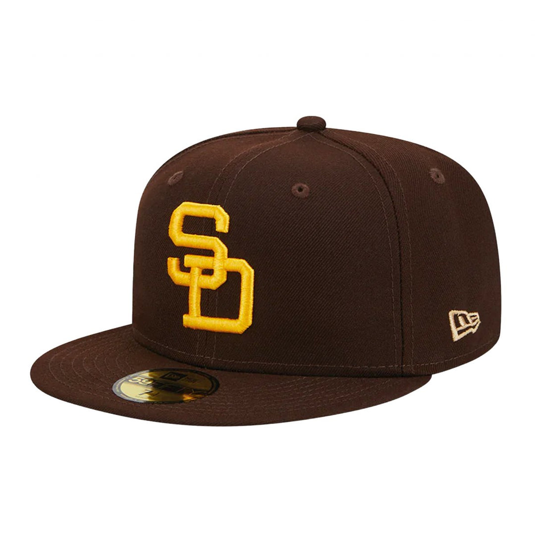 San Diego Padres New Era 59FIFTY Laurel Side Patch Burnt Wood Brown Fitted Hat
