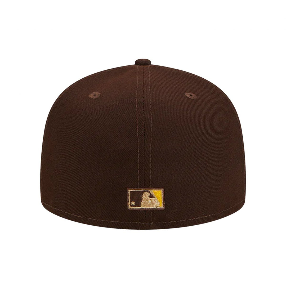 San Diego Padres New Era 59FIFTY Laurel Side Patch Burnt Wood Brown Fitted Hat
