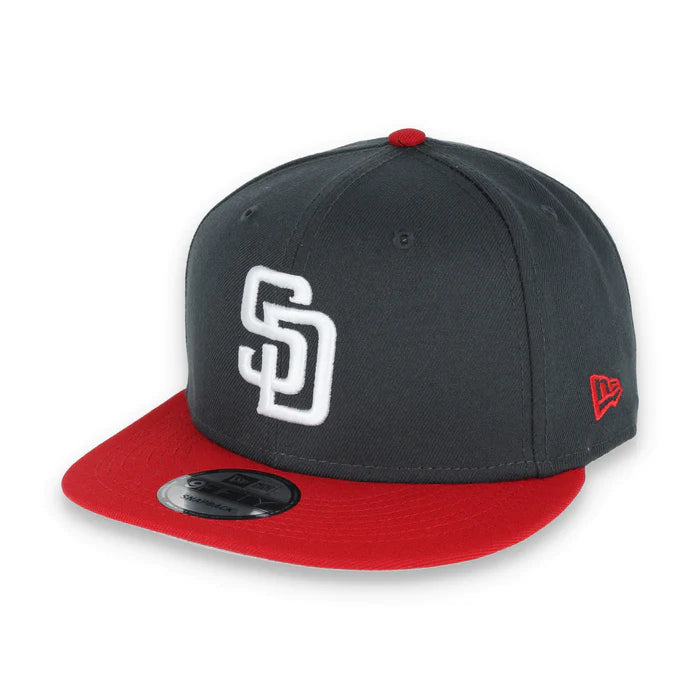 San Diego Padres New Era 9FIFTY Snapback Hat Grey Red