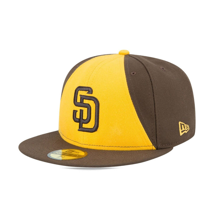 San Diego Padres New Era Brown Yellow MLB Authentic On-Field 59Fifty Fitted
