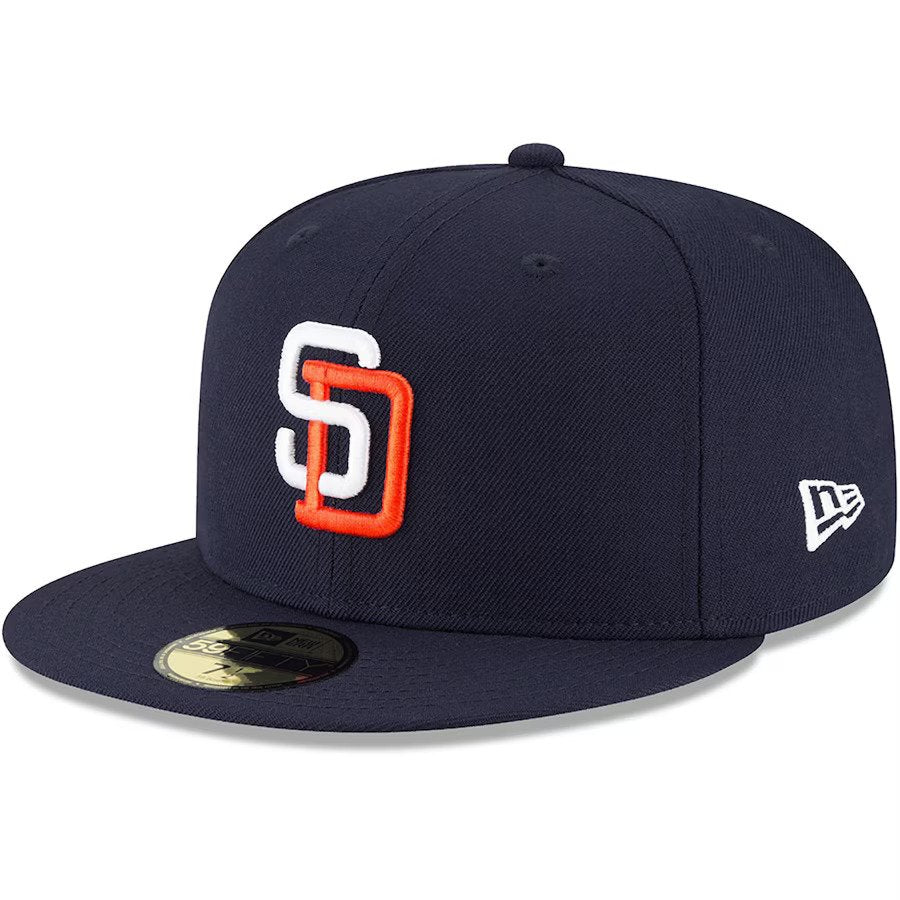 San Diego Padres New Era Cooperstown Collection Wool 59FIFTY Fitted Hat - Navy